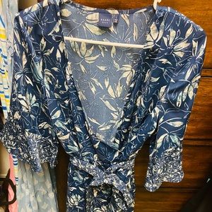 Kaari Blue Wrap Dress